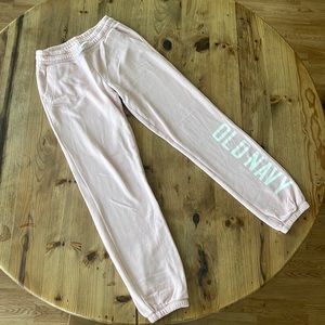 Girls Soft Pink Old Navy Sweatpants XL (size 14)